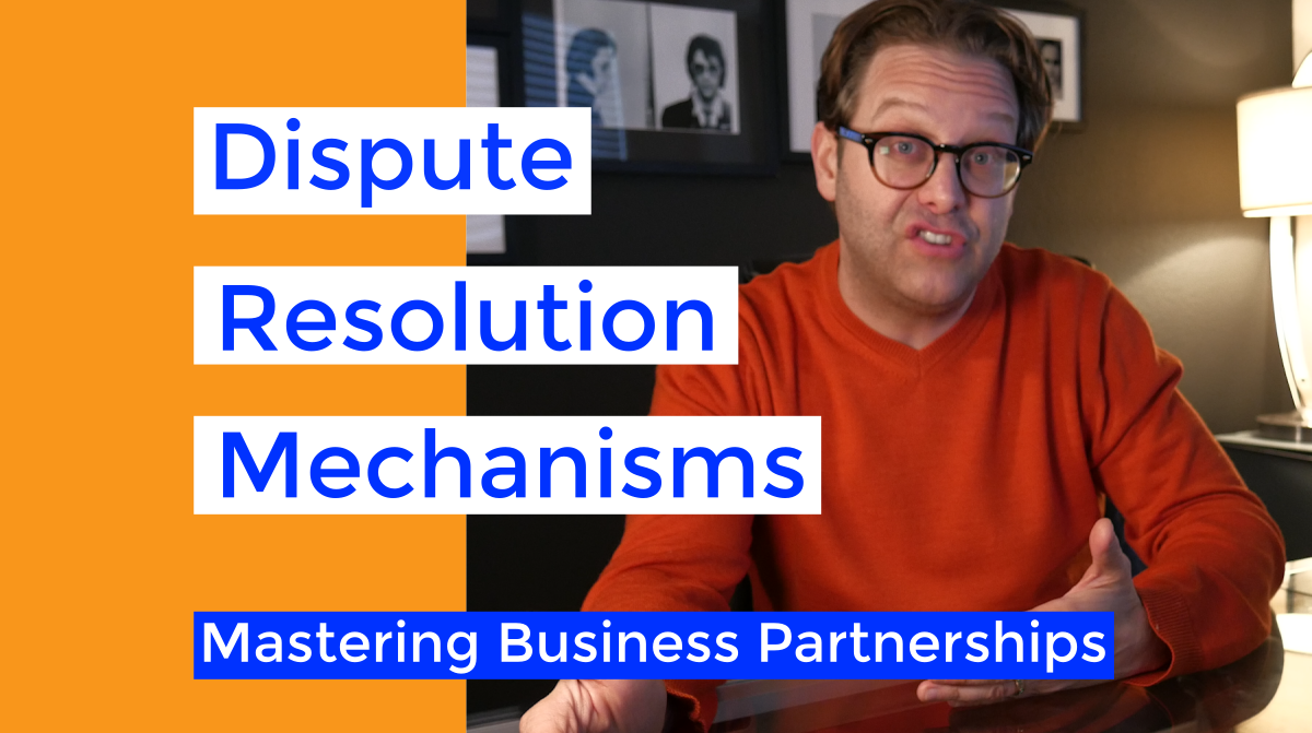 Partner Dispute Resolution in Partnership or Founders Agreements